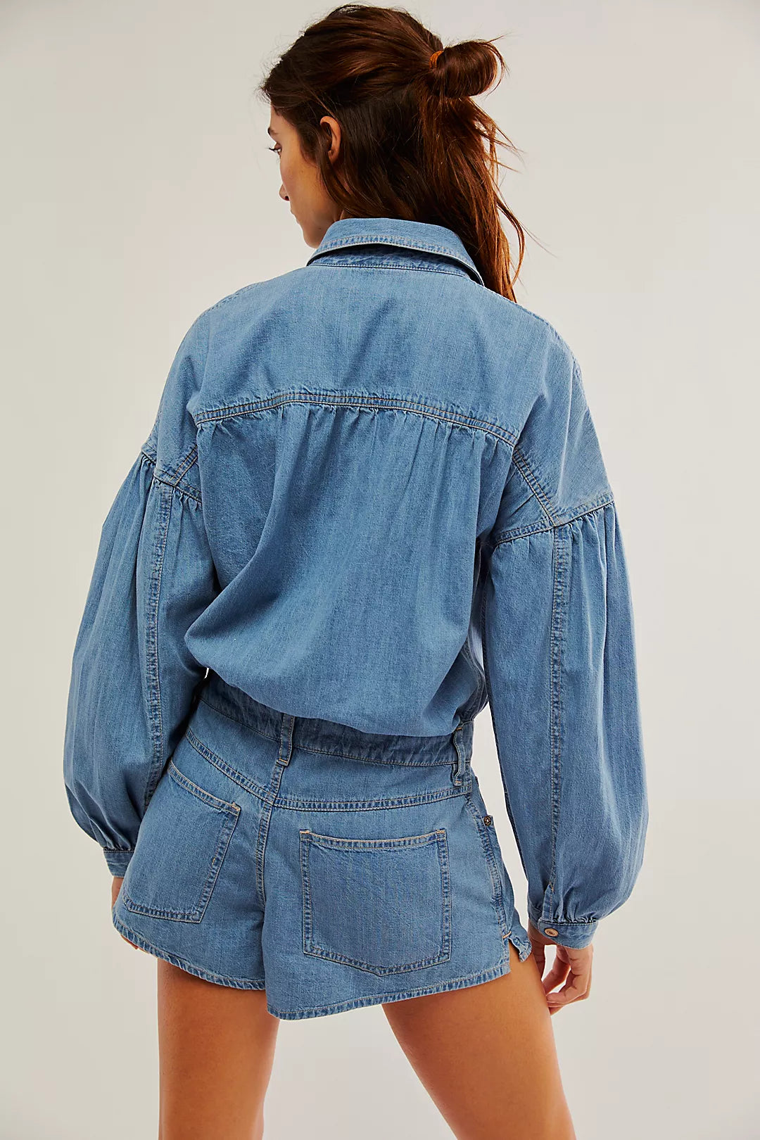 FREE PEOPLE Chambray ZODIAC One-Piece