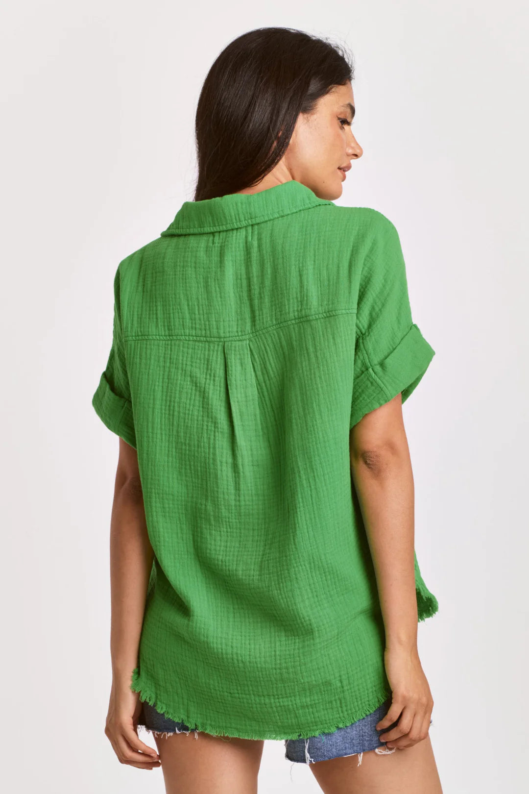 DEAR JOHN Gauze LORELEI ButtonFront Top