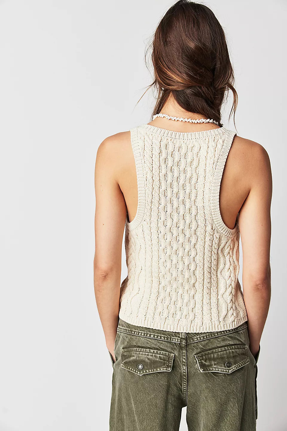 FREE PEOPLE Cable HIGH TIDE Tank Top