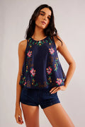 FREE PEOPLE Embroidery FUN & FLIRTY Top