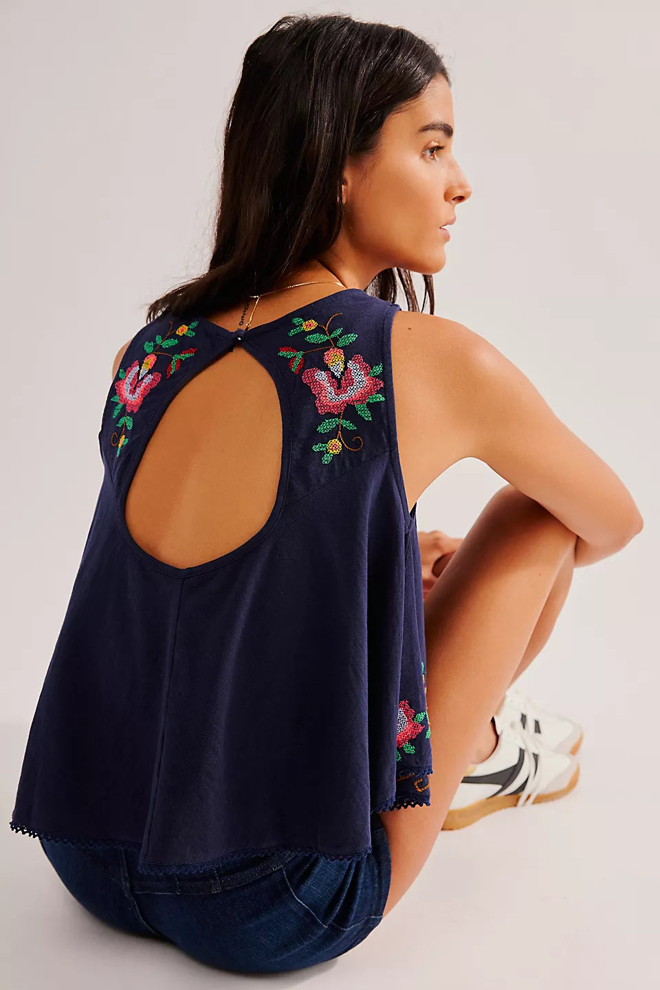 FREE PEOPLE Embroidery FUN & FLIRTY Top