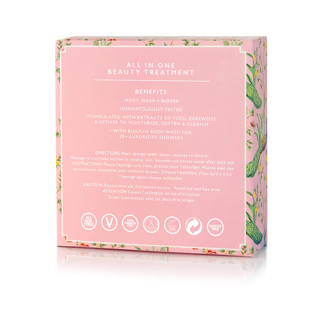 SPONGELLE Chinois Collection APPLE BLOSSOM Body Wash Buffer