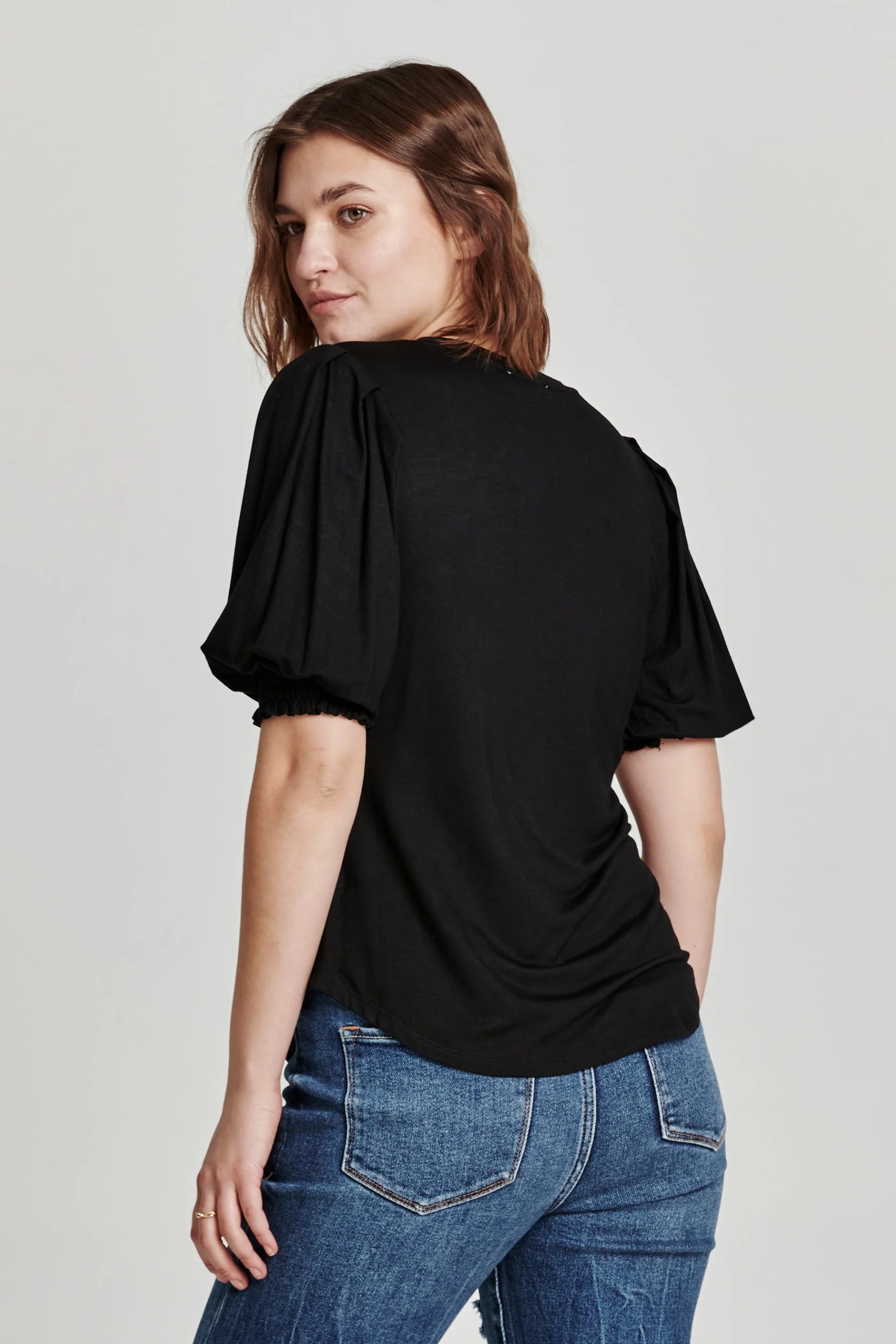 ANOTHER LOVE 3/4 Sleeve MARLOWE VeganLeather Top