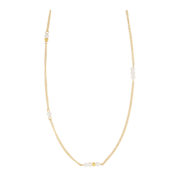 3SOULS Stainless Steel LAYERING PEARL Necklace