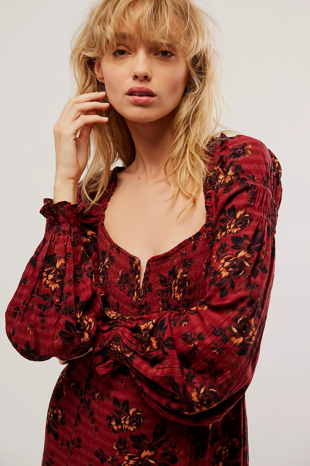 FREE PEOPLE Floral JAYMES Midi Dress