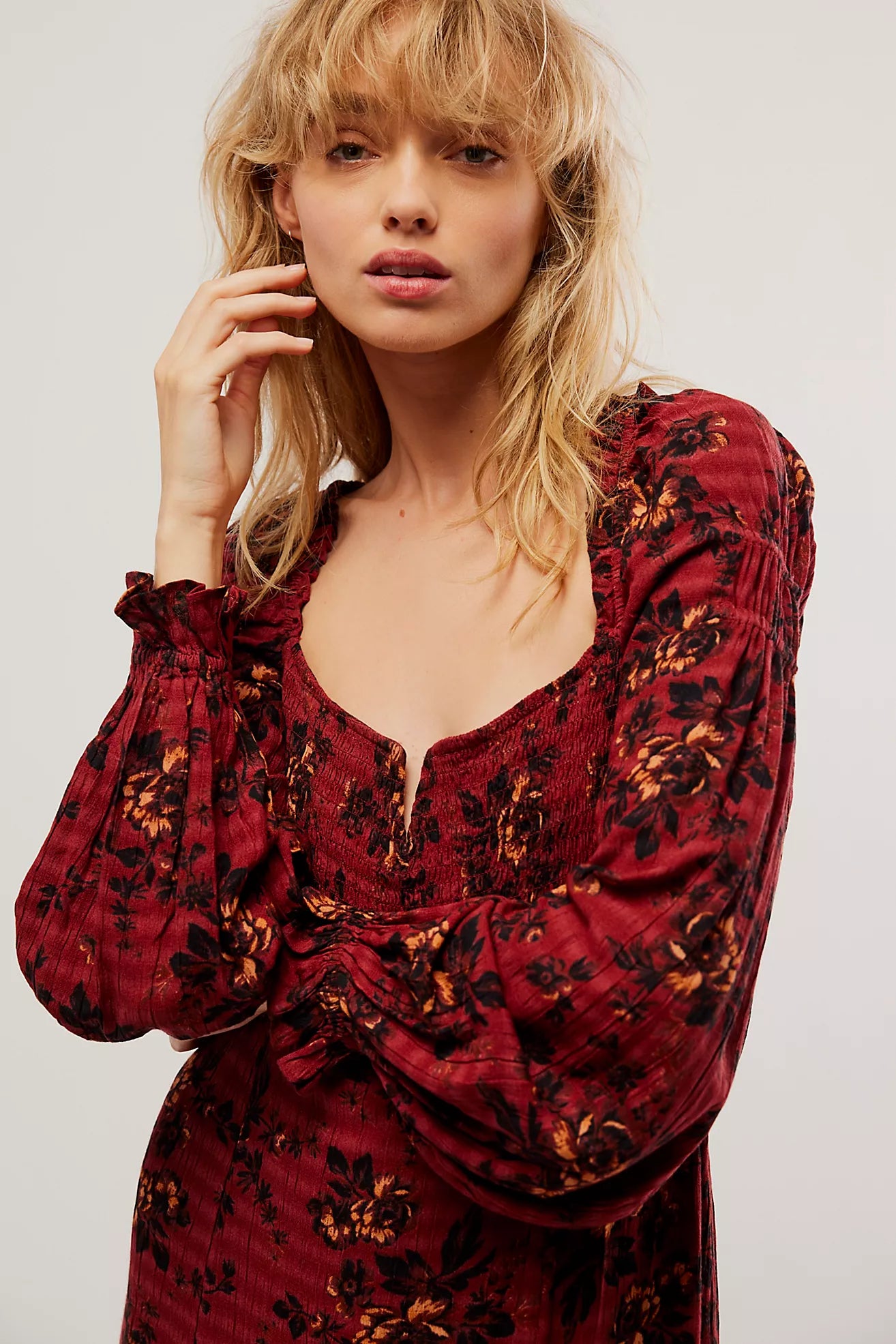 FREE PEOPLE Floral JAYMES Midi Dress