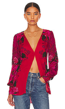 FREE PEOPLE Floral MIKAYLA Tunic Top