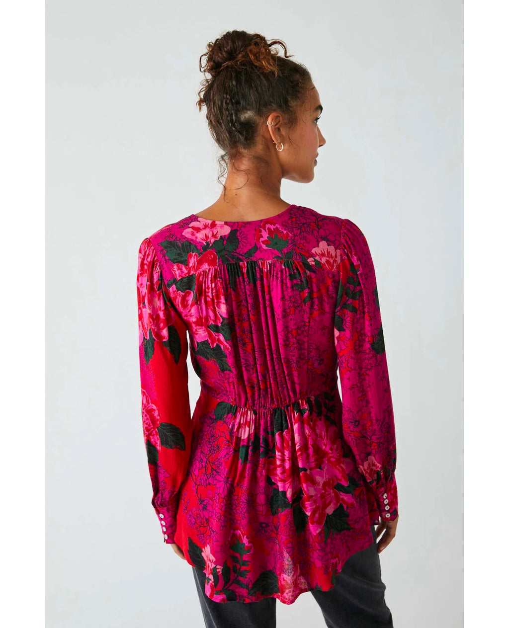 FREE PEOPLE Floral MIKAYLA Tunic Top