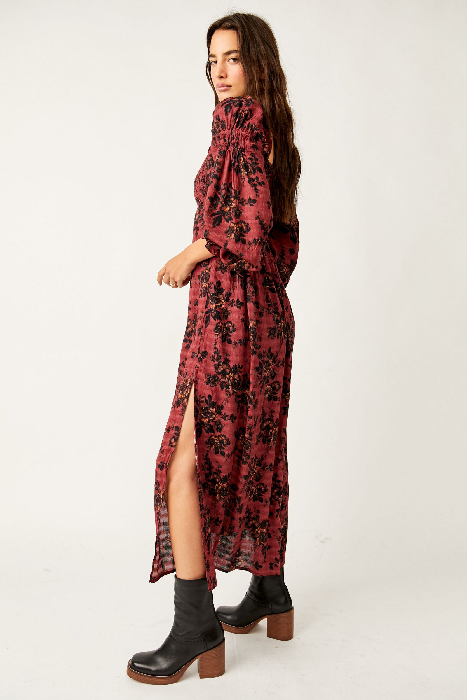 FREE PEOPLE Floral JAYMES Midi Dress