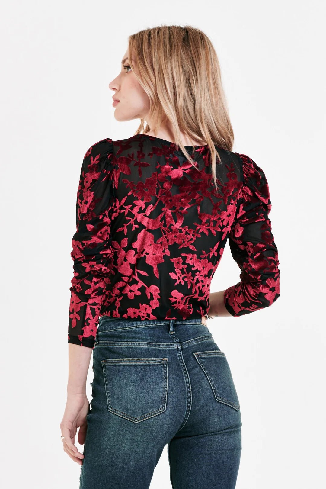 DEAR JOHN BurnOut LEANNE Velvet Bodysuit
