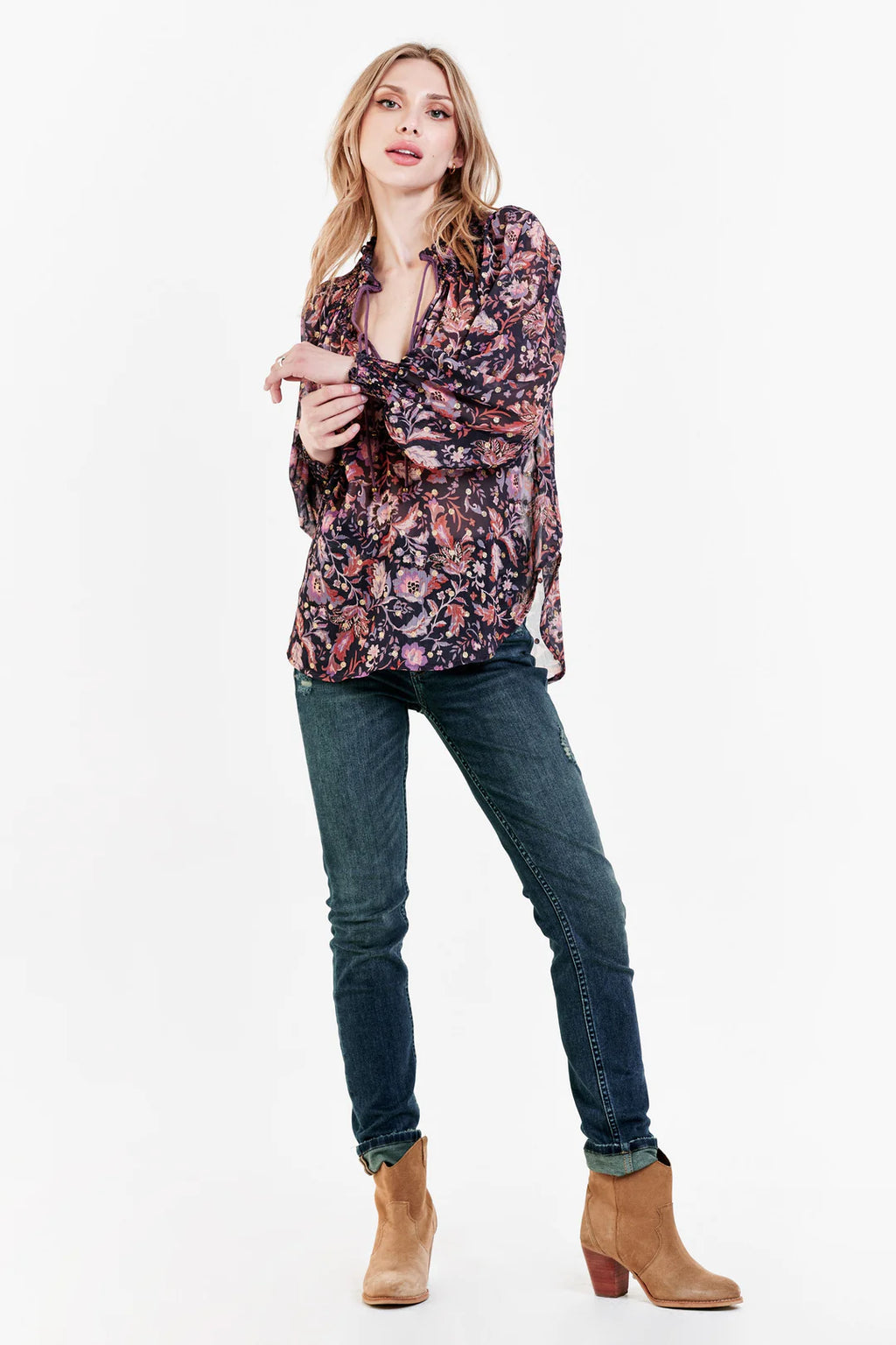 DEAR JOHN RelaxFit MONA Print LongSleeve Top
