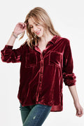 DEAR JOHN Velvet WRENLEY ButtonDown Top
