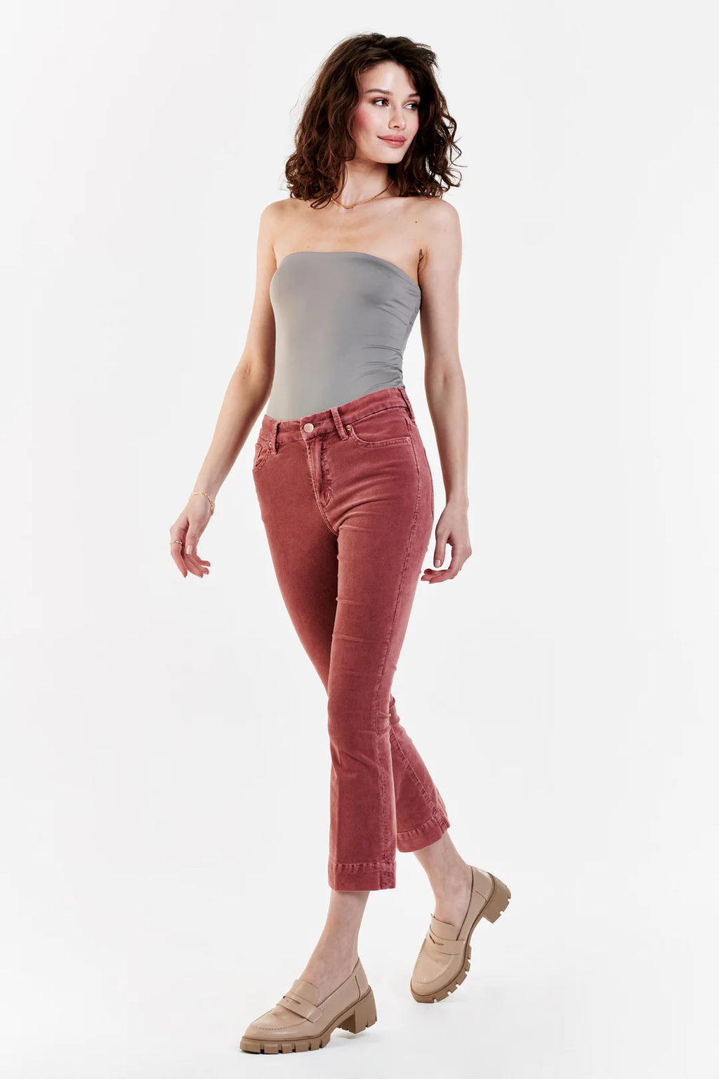 DEAR JOHN HiRise JEANNE Crop Corduroy Jean