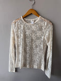 Bobi Floral Lace Longsleeve Top