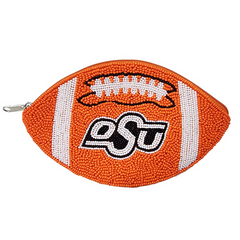 Beaded NCAA Pouch