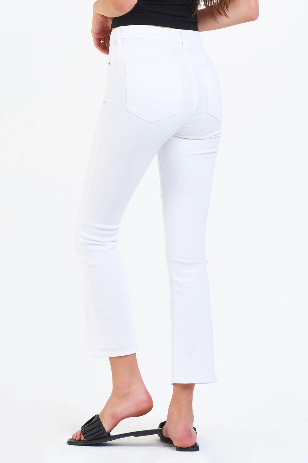 DEAR JOHN High Rise JEANNE Flare Crop Jean