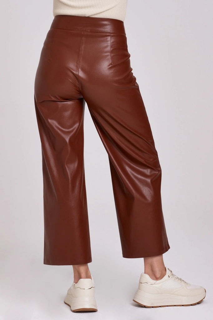 Liquid Leather Front Pocket Gaucho Pants - Trader Rick's for the artful  woman