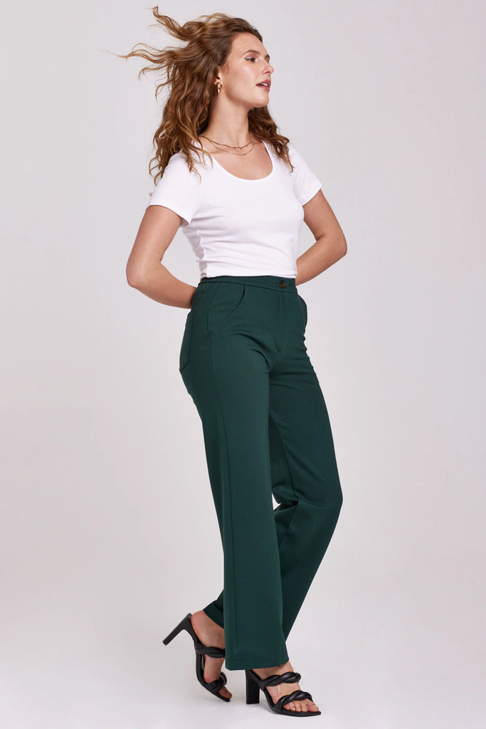 Buy Tokyo Talkies Women Green Slim Fit High Rise Chinos Trousers - Trousers  for Women 17538126 | Myntra