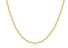 ENewton CLASSIC Choker Gold 15” 3mm Bead Necklace