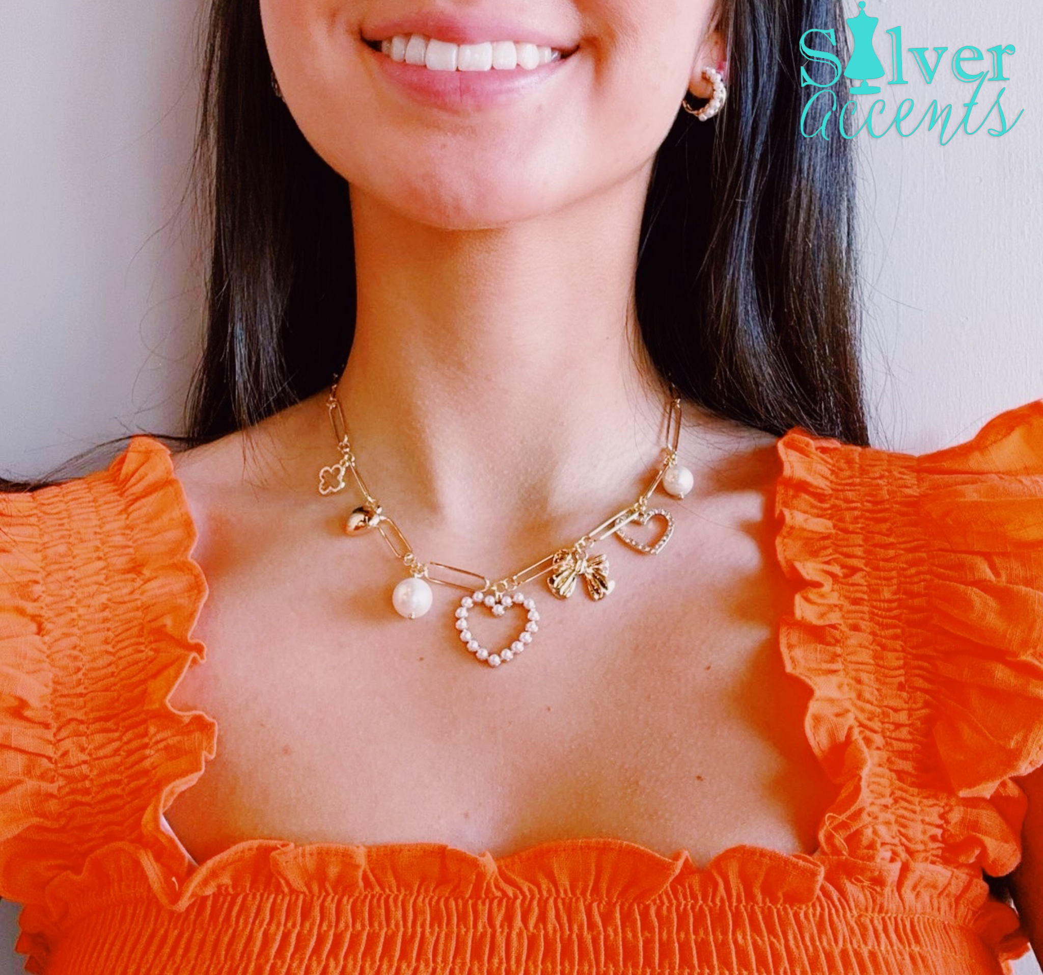 HEARTS APLENTY Charm Necklace