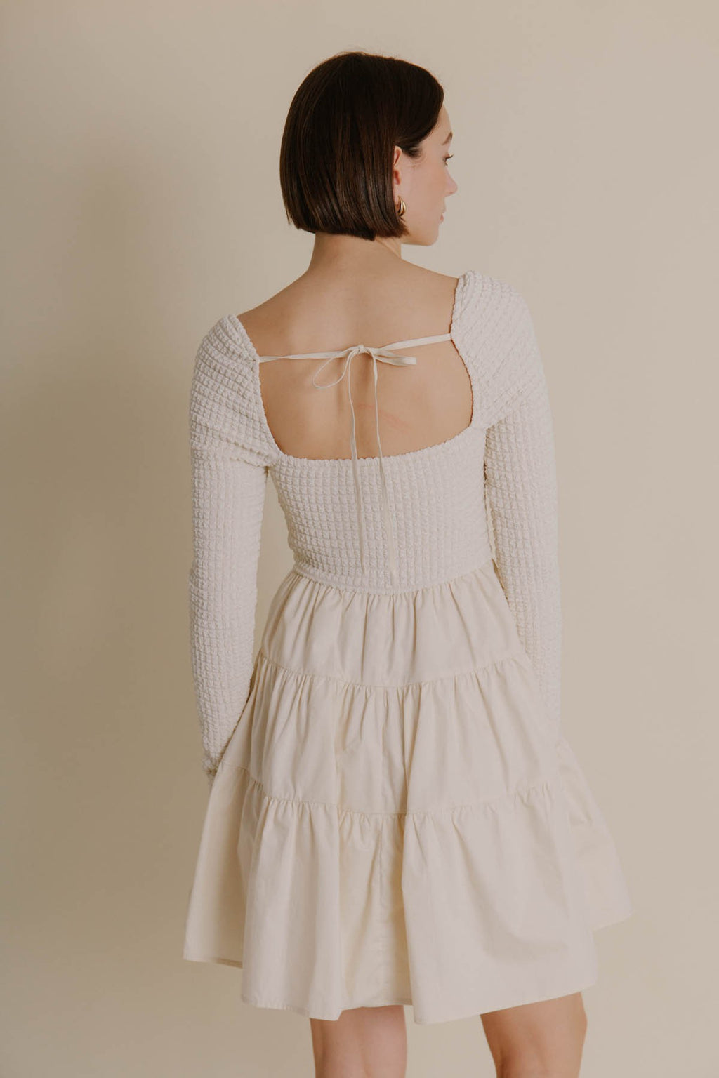 AUREUM Square Neck SACRED Smock Dress