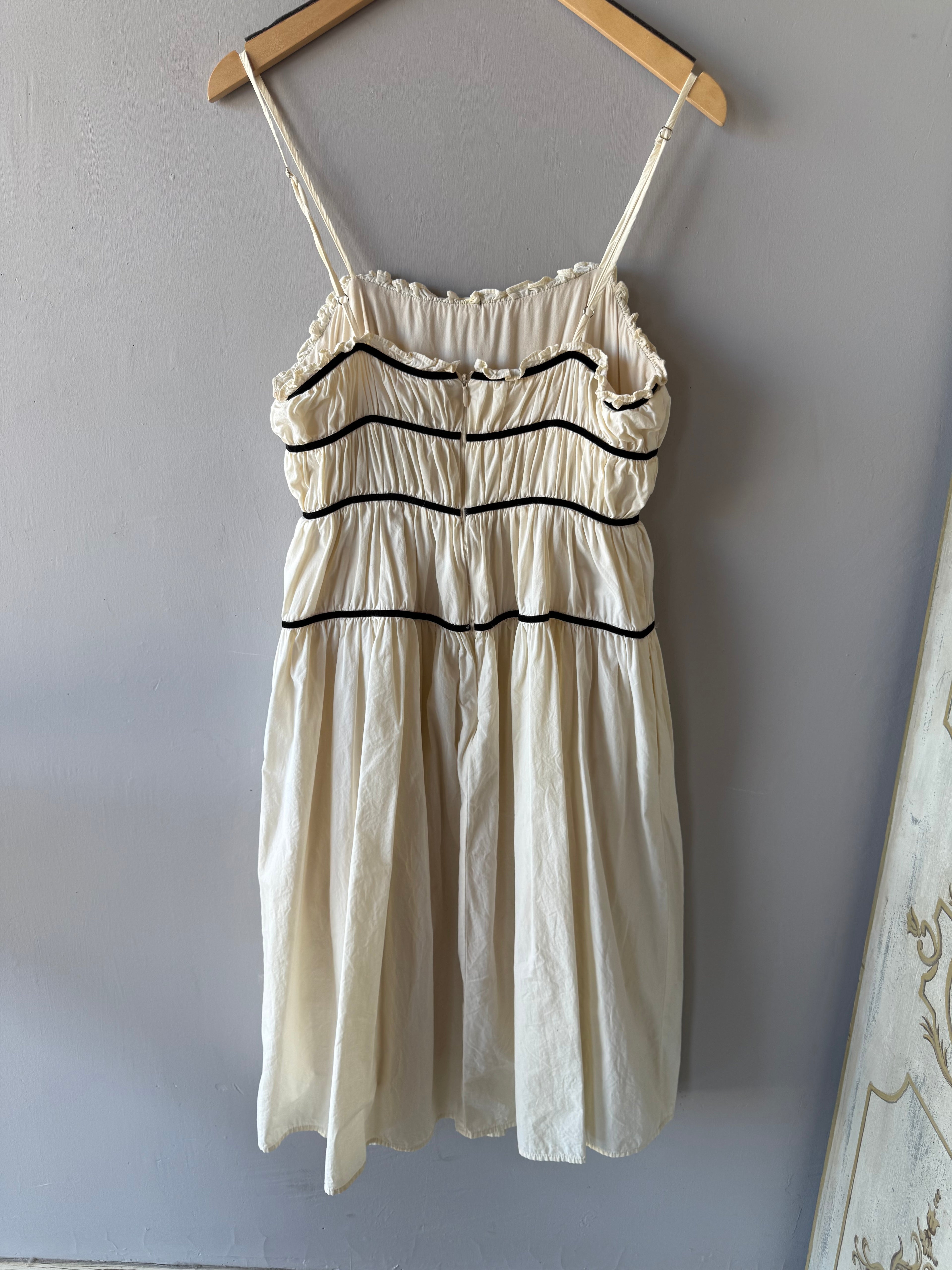 Storia Tiered Midi Dress with Bow Detail