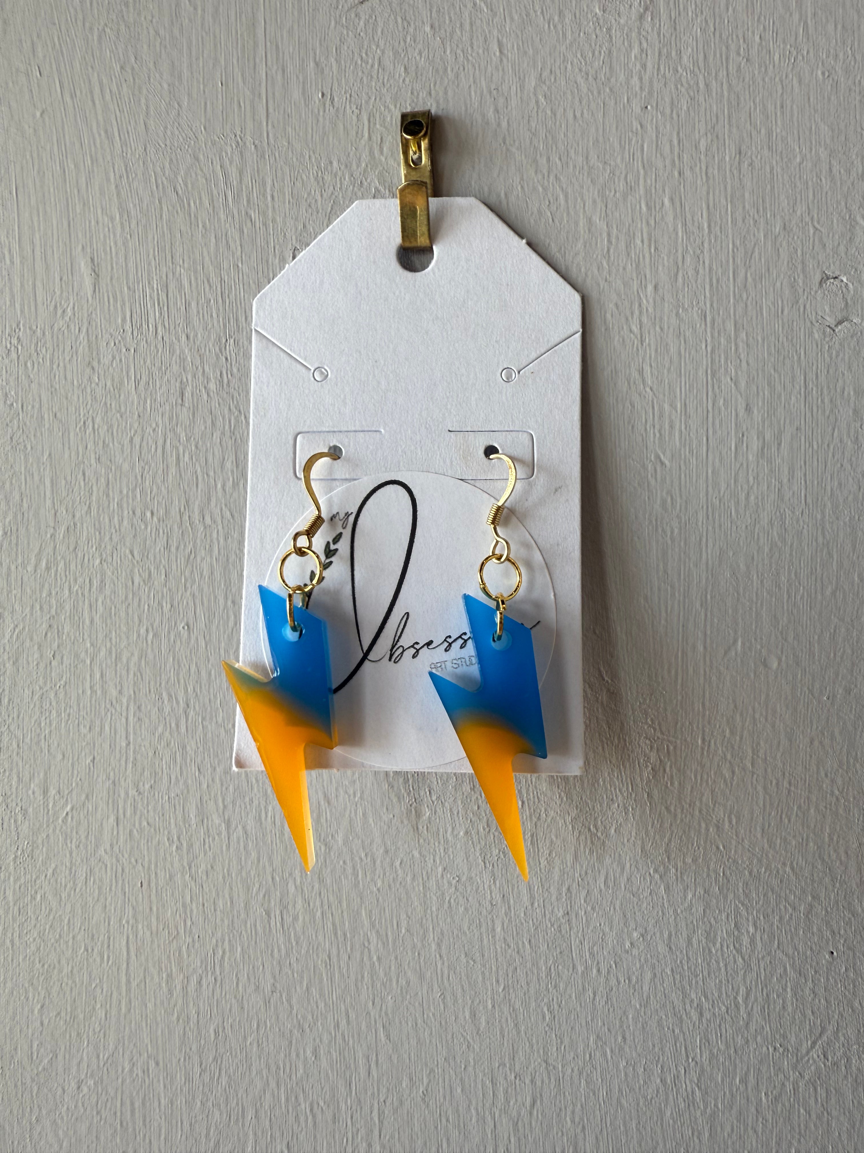 Obsession Art Studio - THUNDER INSPIRED EARRINGS