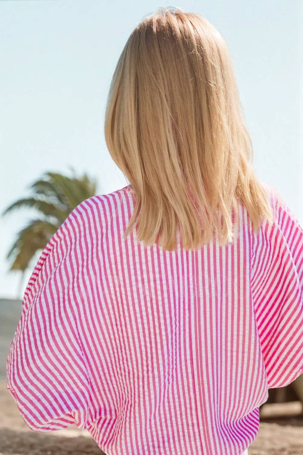CONCUR Striped Dolman Sleeve Stripe Neckline Top