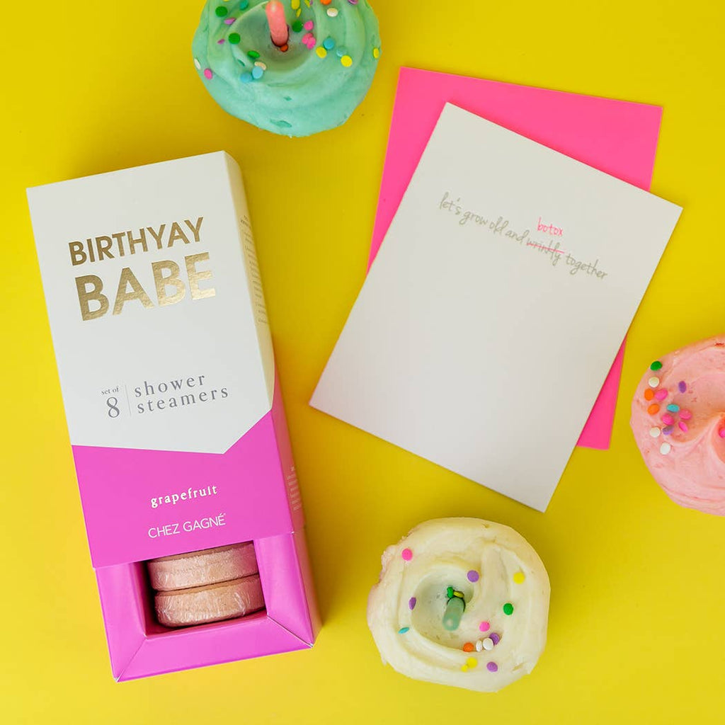 Birthyay Babe - Birthday Shower Steamers - Grapefruit - Set of 8 Tabs