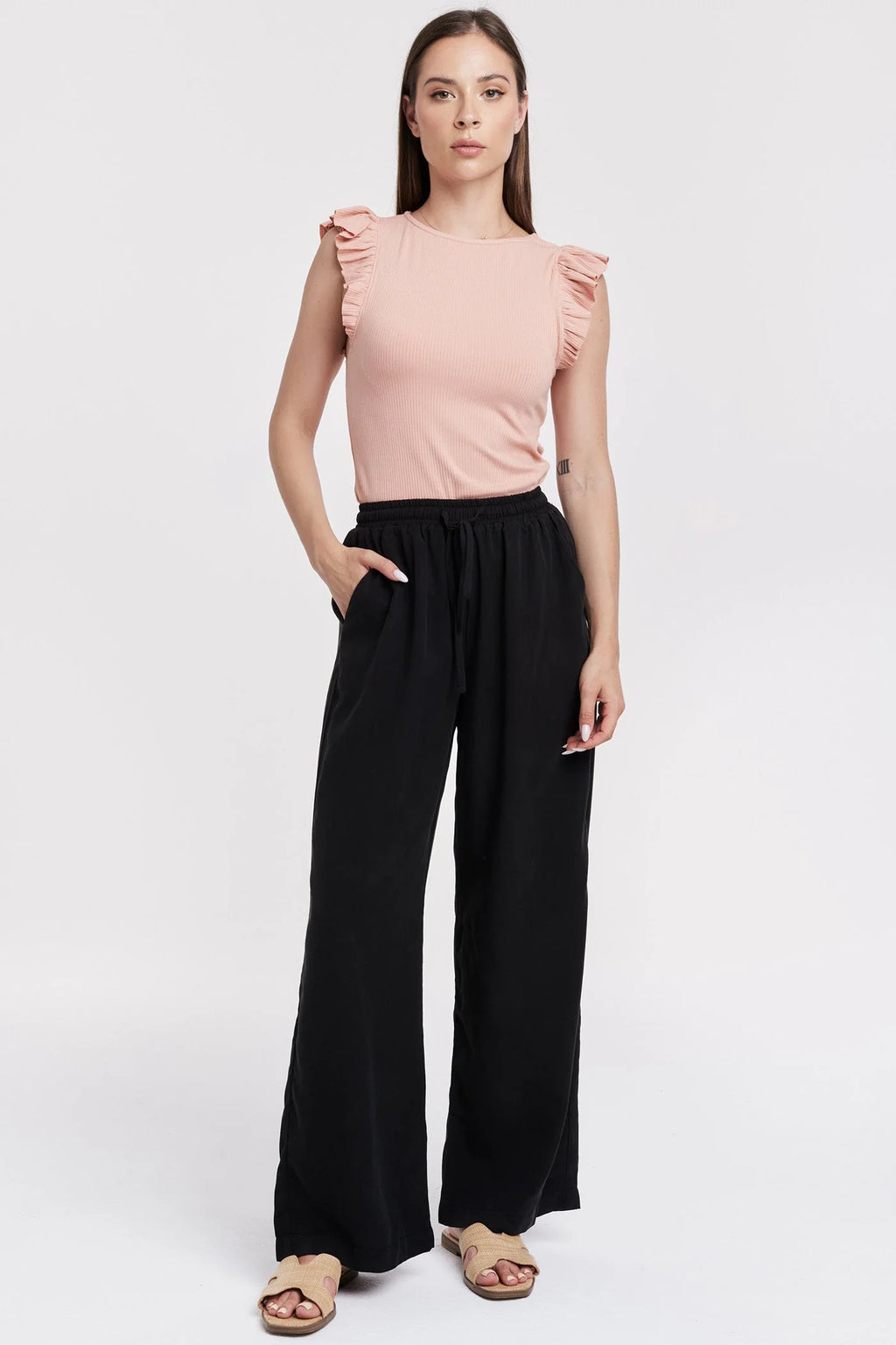 Another Love Zahara Relaxed Leg Pant - Black