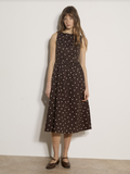 APRICOT Polka Dot Fit & Flare Dress