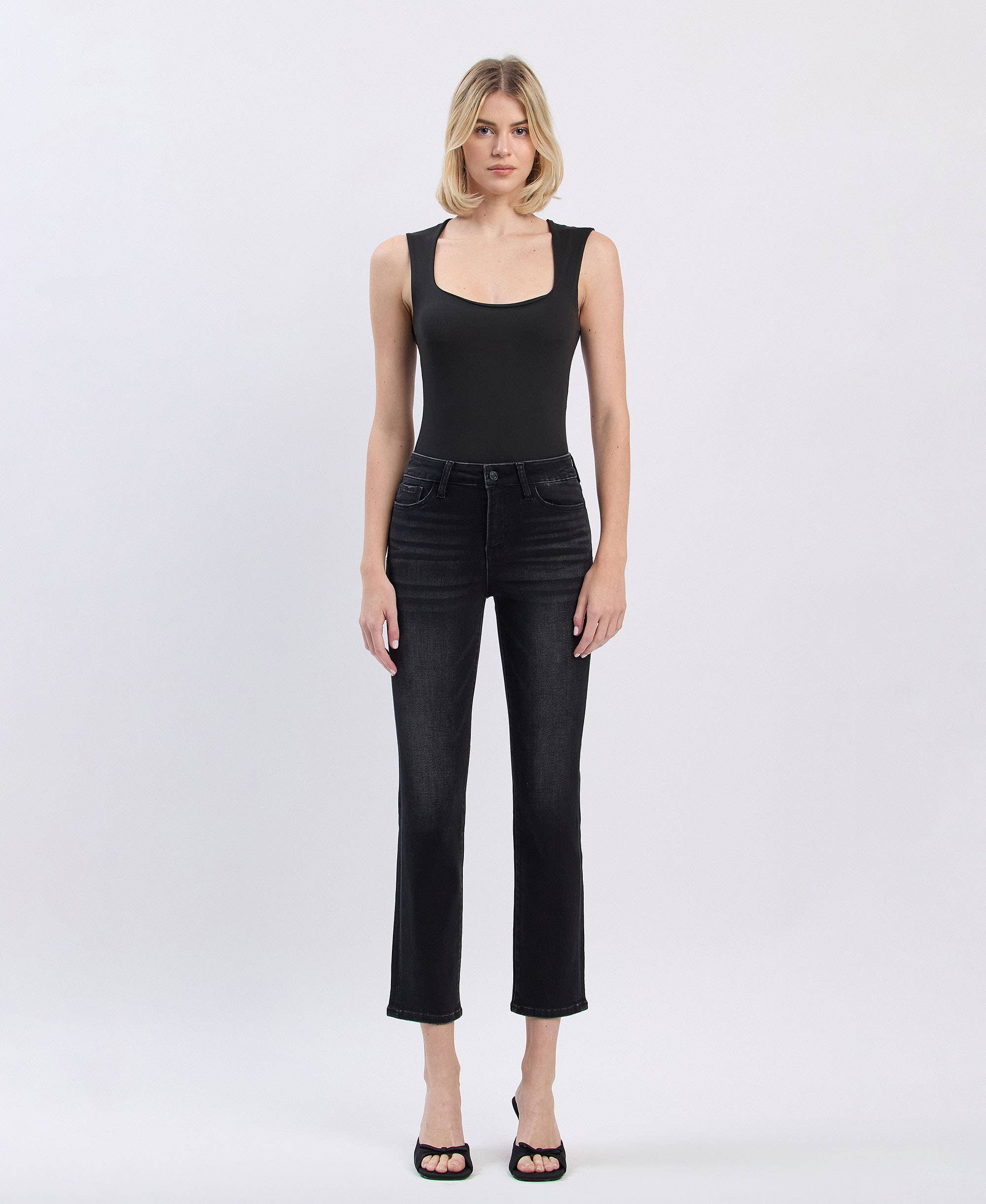 VERVET by Flying Monkey  HiRise JEANNE Slim StraightLeg Ankle Jean