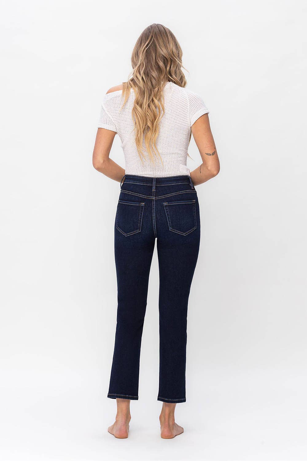 VERVET by Flying Monkey JEANNE HiRise Ankle Slim Straight Leg Jean