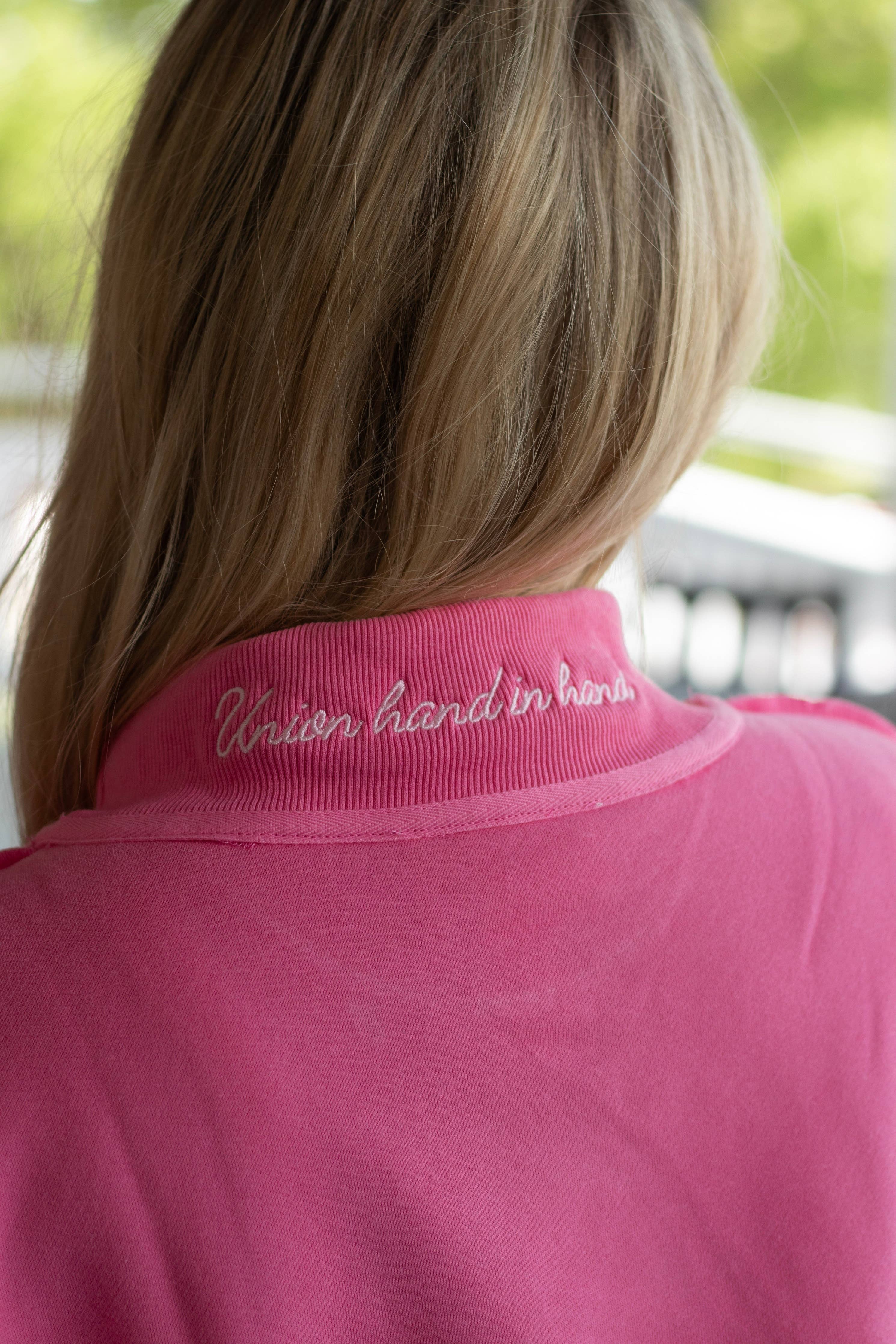 Sorority Mantra Mockneck: Hot Pink / S/M / Kappa Delta
