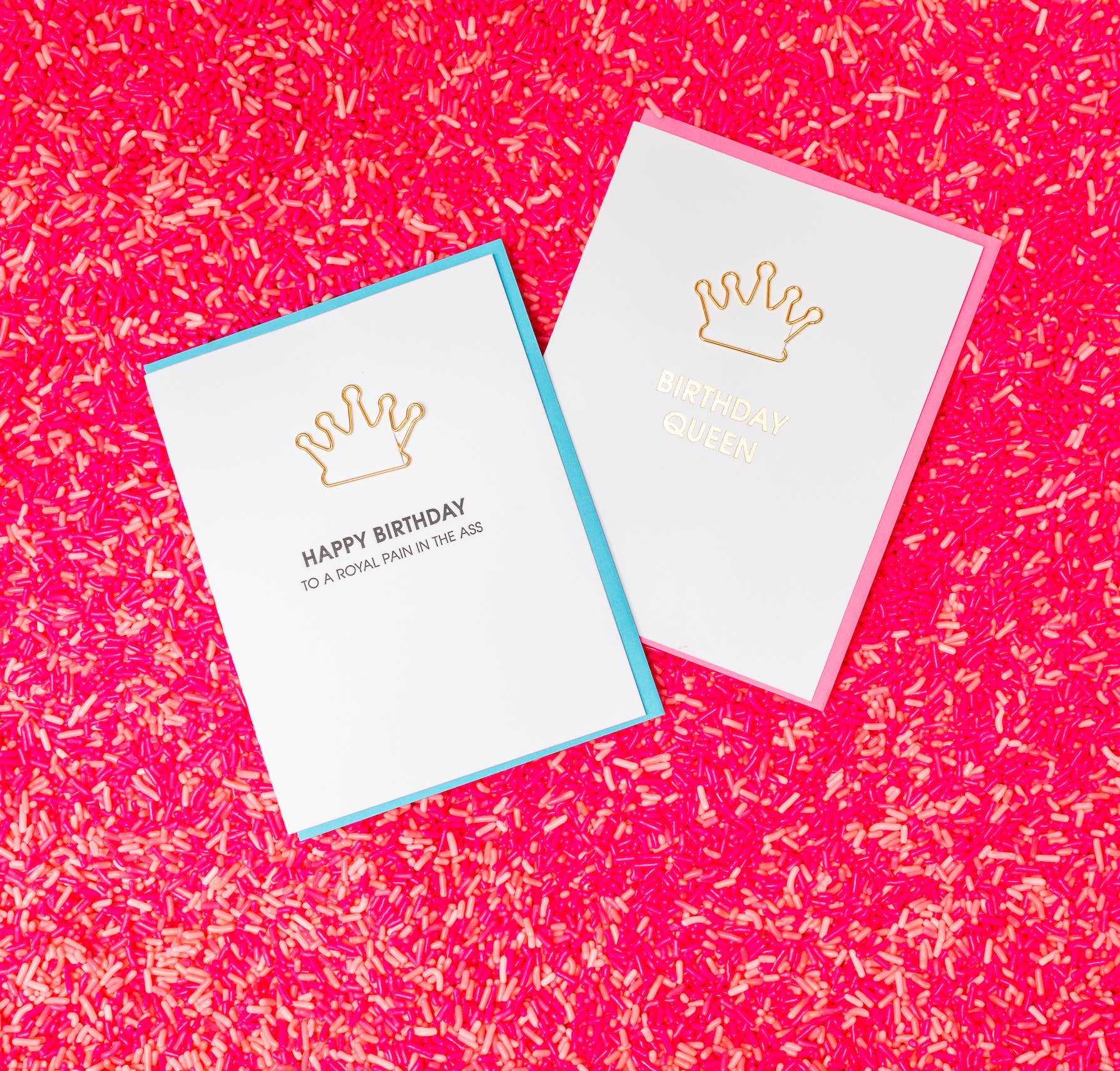 BIRTHDAY QUEEN Letterpress Greeting Card