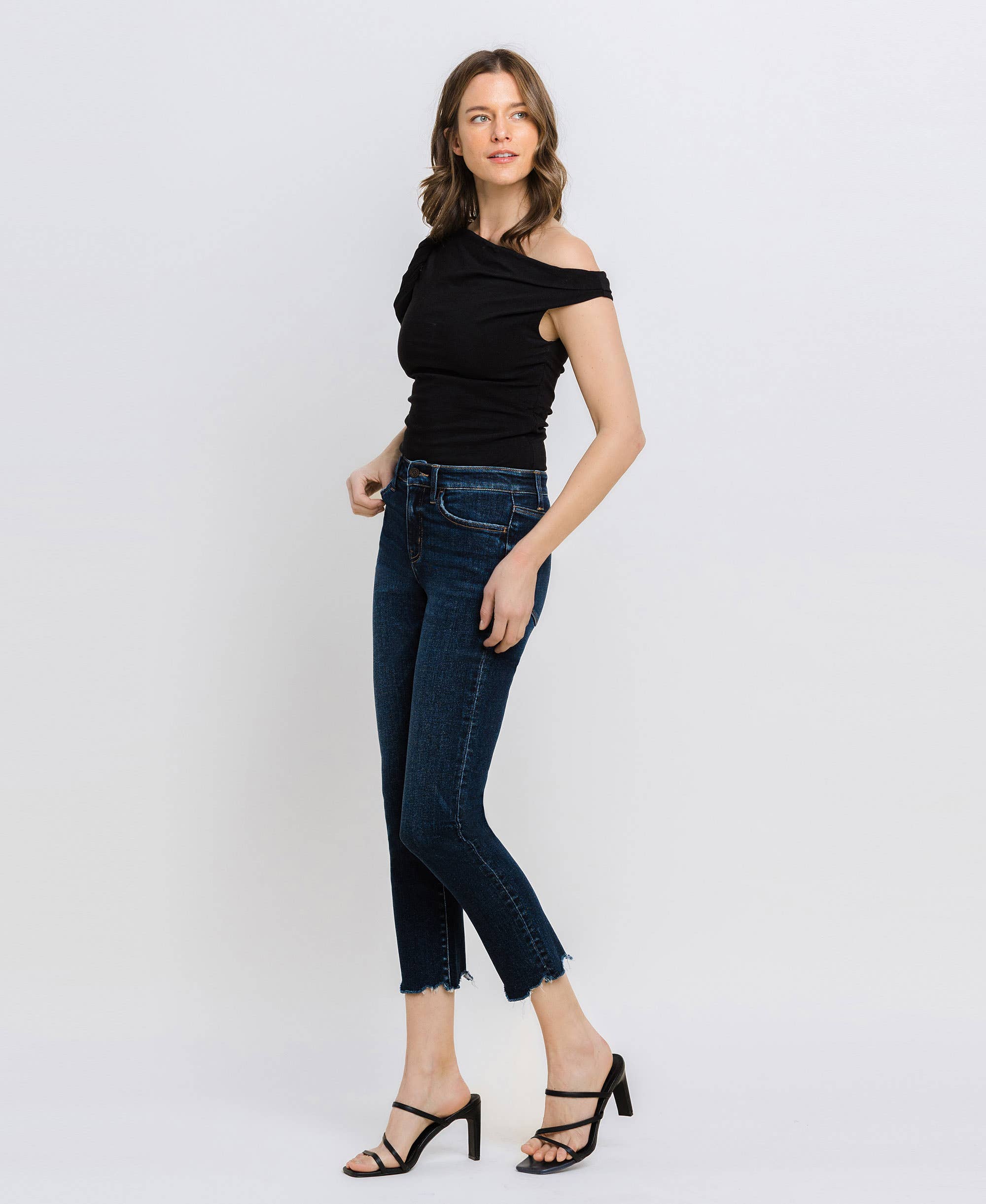 VERVET by Flying Monkey CARLENE  MidRise Slim StraightLeg Jean