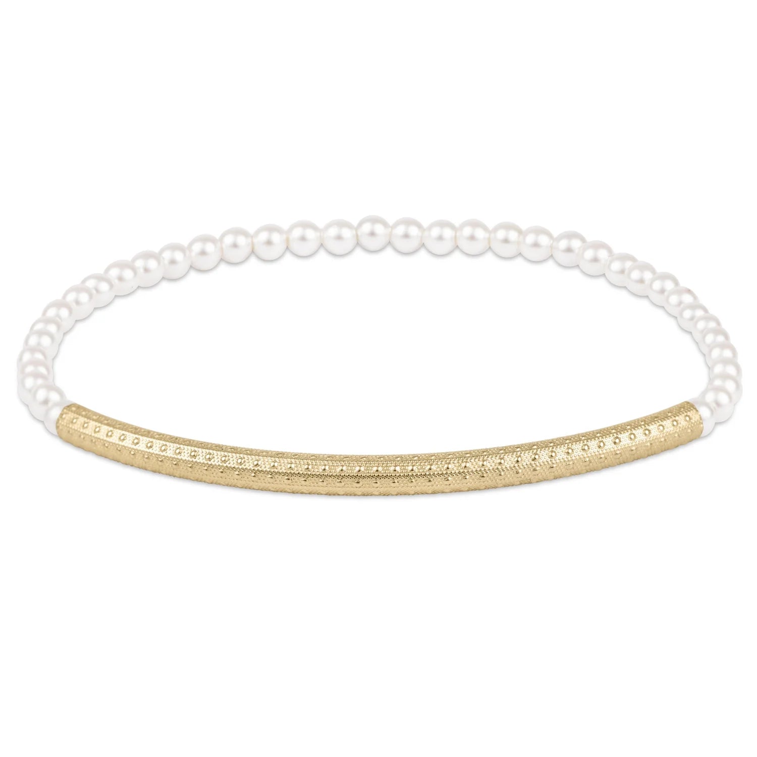 ENEWTON Bliss Bar Textured Pearl 3mm Bracelet