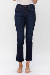 VERVET by Flying Monkey LAYLA HiRise Ankle Slim Straight Leg Jean