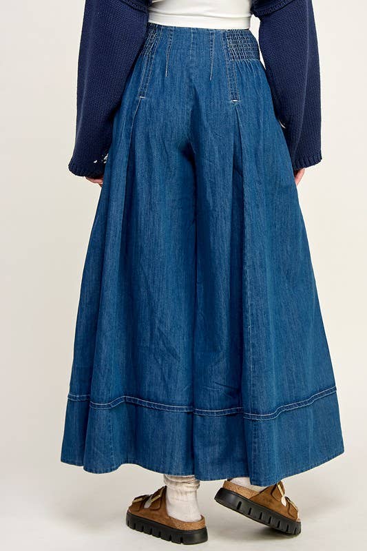 DASHING Denim Palazzo Pant