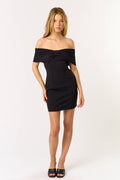 PRESENCE BowFront OffShoulder Dress
