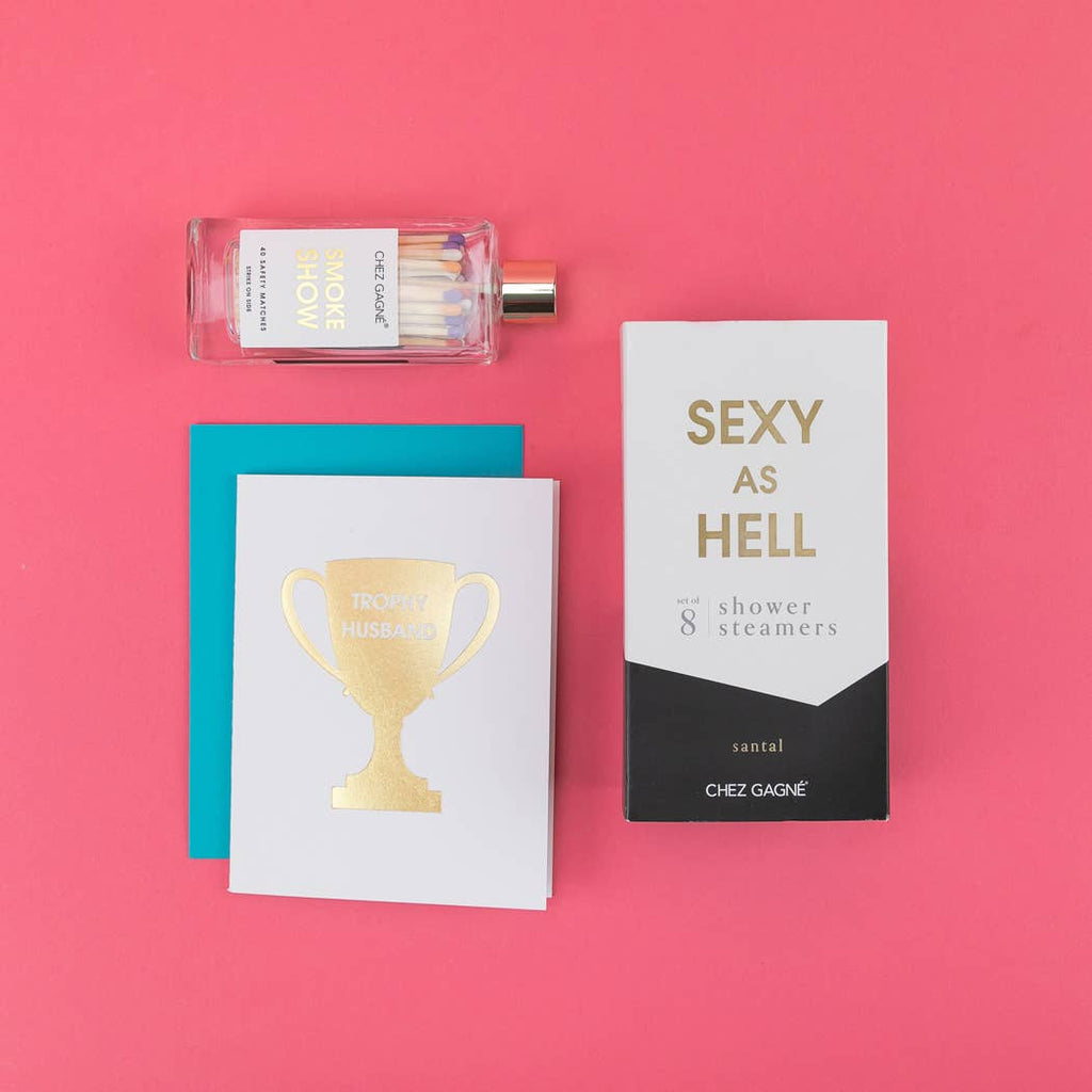 Trophy Husband - Love, Anniversary, Valentine's Letterpress Card