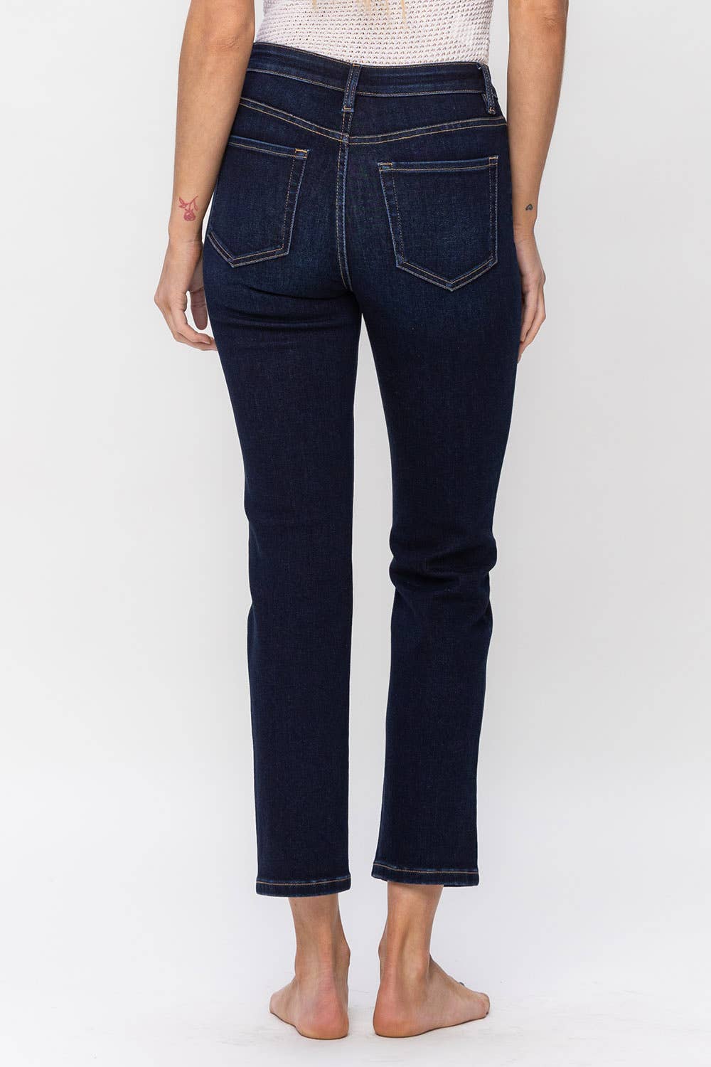 VERVET by Flying Monkey JEANNE HiRise Ankle Slim Straight Leg Jean