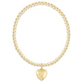 ENEWTON Classic Gold 3mm Bracelet - Love Plush Gold Charm