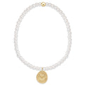 ENEWTON Classic Pearl 3mm Bead Bracelet - Inspire Love Small Gold Charm