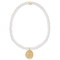 ENEWTON Classic Pearl 3mm Bead Bracelet - Inspire Small Gold Charm