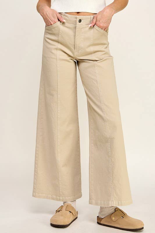 CLAIRE HiRise  SeamFront WideLeg Pant
