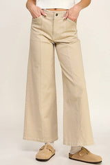 CLAIRE HiRise  SeamFront WideLeg Pant