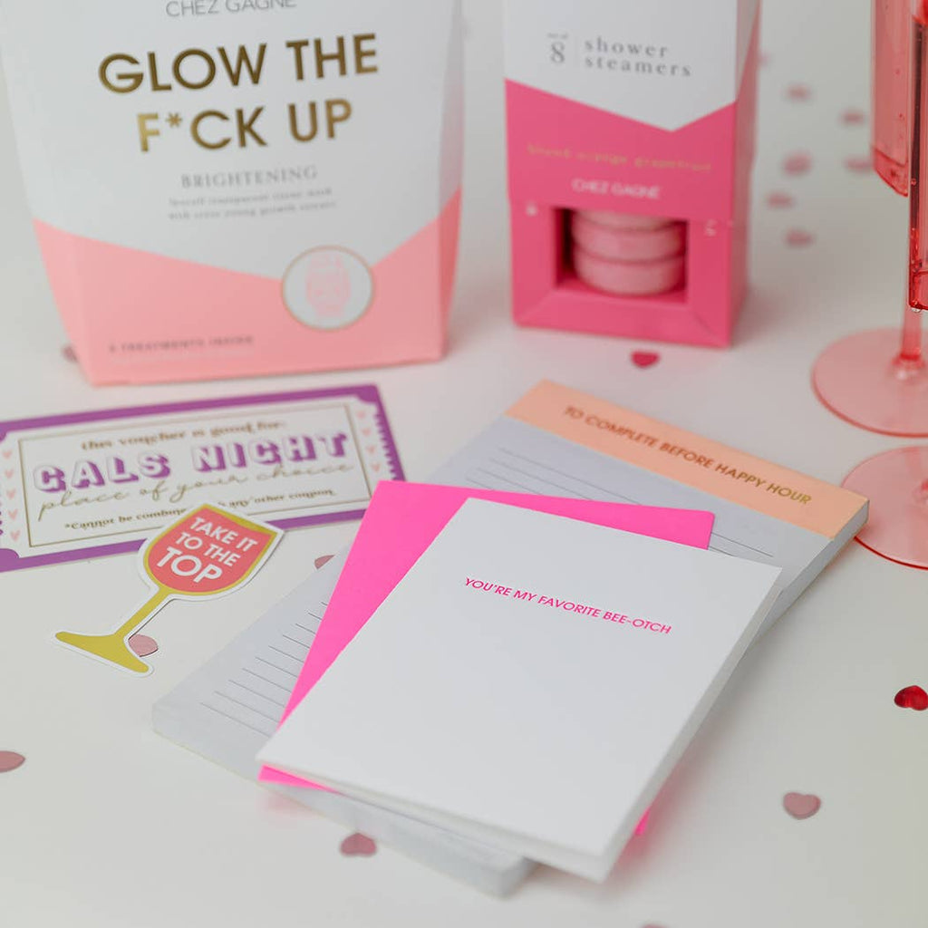 FAVORITE BEE-OTCH - Friendship Letterpress Greeting Card