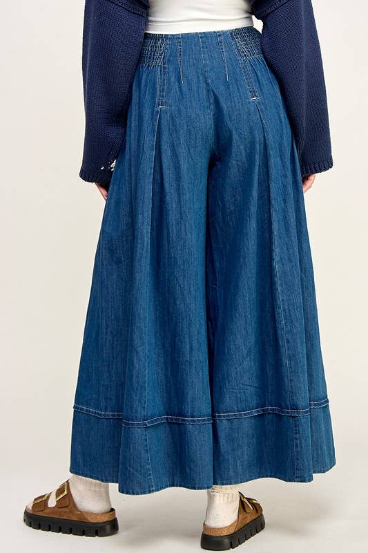 DASHING Denim Palazzo Pant