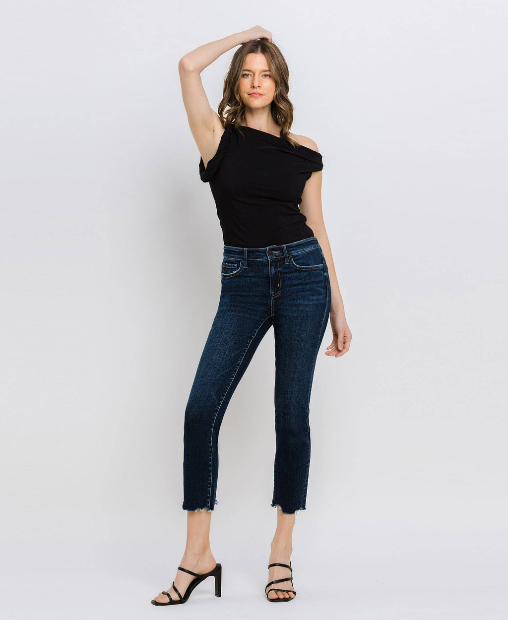 VERVET by Flying Monkey CARLENE  MidRise Slim StraightLeg Jean